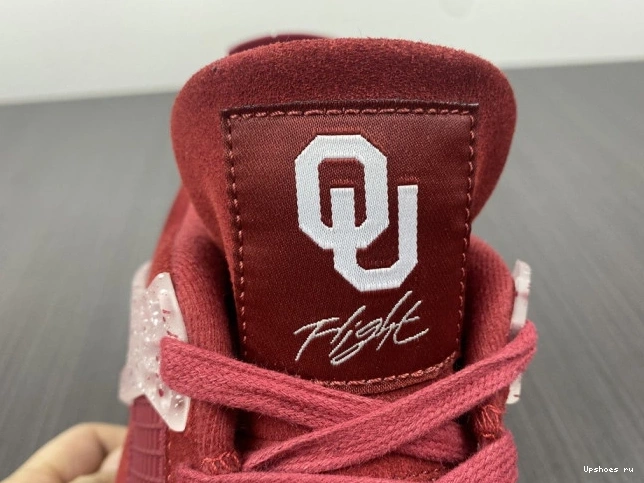 AJ4-904282 Sooners Retro Oklahoma Jordans Air 4 0729